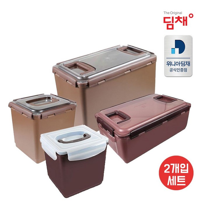 위니아딤채 딤채 김치냉장고 김치통 4종세트판매, 2개, 8.1LEZ생생