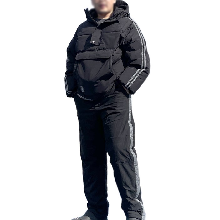 오토티엔 오토바이 따시제 겨울 아노락 패딩 상하의 방한복 배달대행 aw67 등산복 스키복
