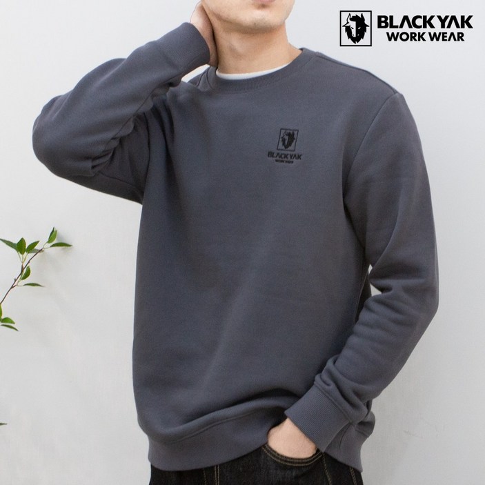 블랙야크 애슬레저 기모 맨투맨 BKJ1012
