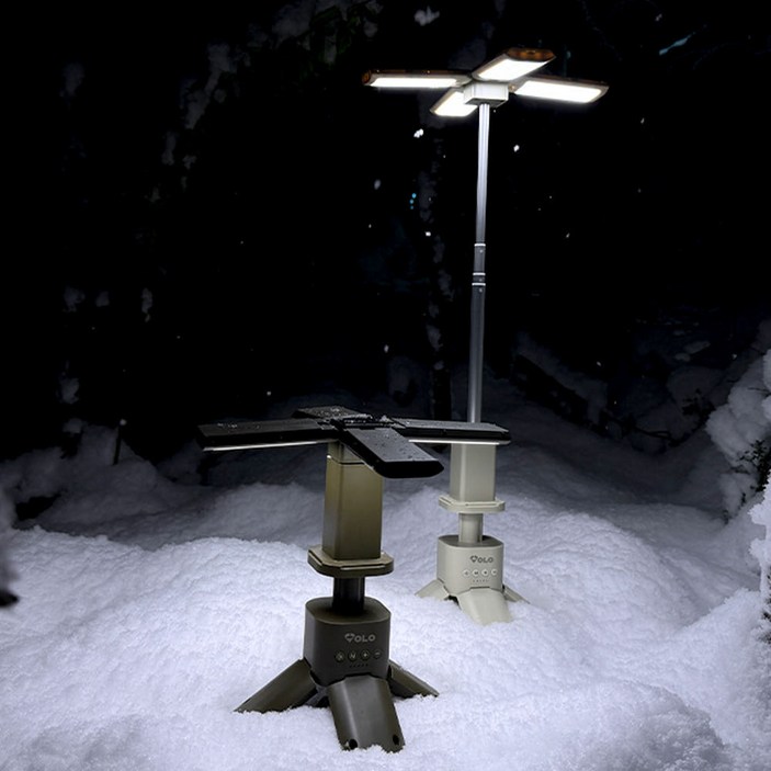 볼로 가로등 멀티 캠핑랜턴 전용케이스포함 낚시용 캠핑용 랜턴, 1개, 올리브카키