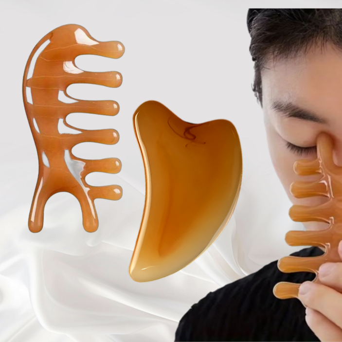 플로우샵 토탈케어 괄사 두피 페이스 바디 전신 마사지기 세트