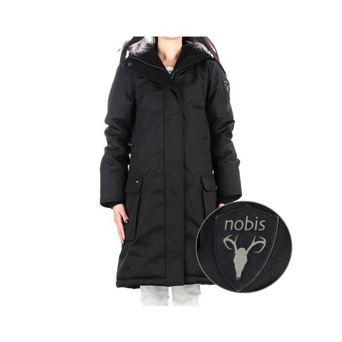 노비스 ABBY BLACK 여성 ABBY 패딩 22FW