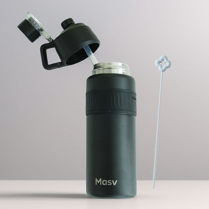 마시뷰 스포츠 대용량 보온보냉 스테인리스316 빨대 텀블러 800 ml 1000 ml