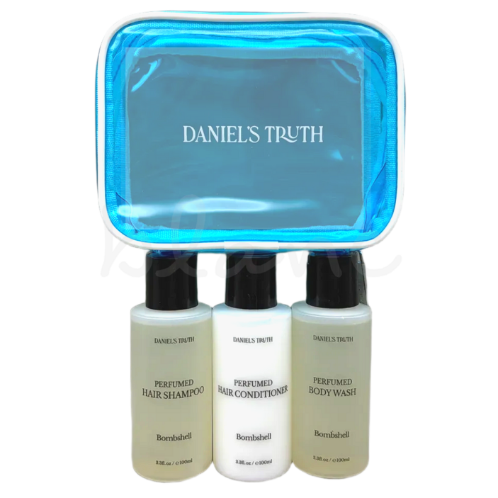 다니엘트루스 밤쉘향삼푸&밤쉘향컨디셔너&워시 여행용 3종세트