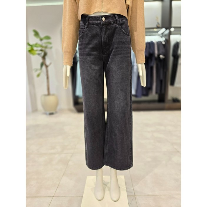 백화점 정품 ZOOC 시흥점 주크 일자핏 와이드 데님팬츠V244PSA946