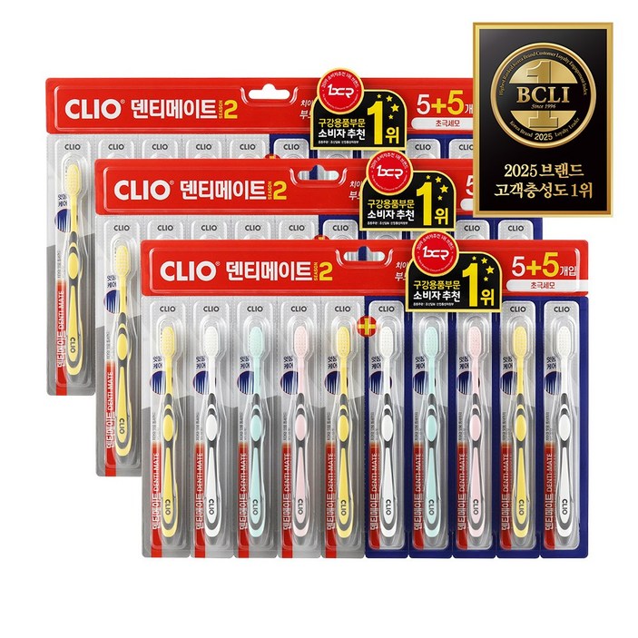 크리오 덴티메이트 시즌2 초극세모 칫솔, 1개입, 30개