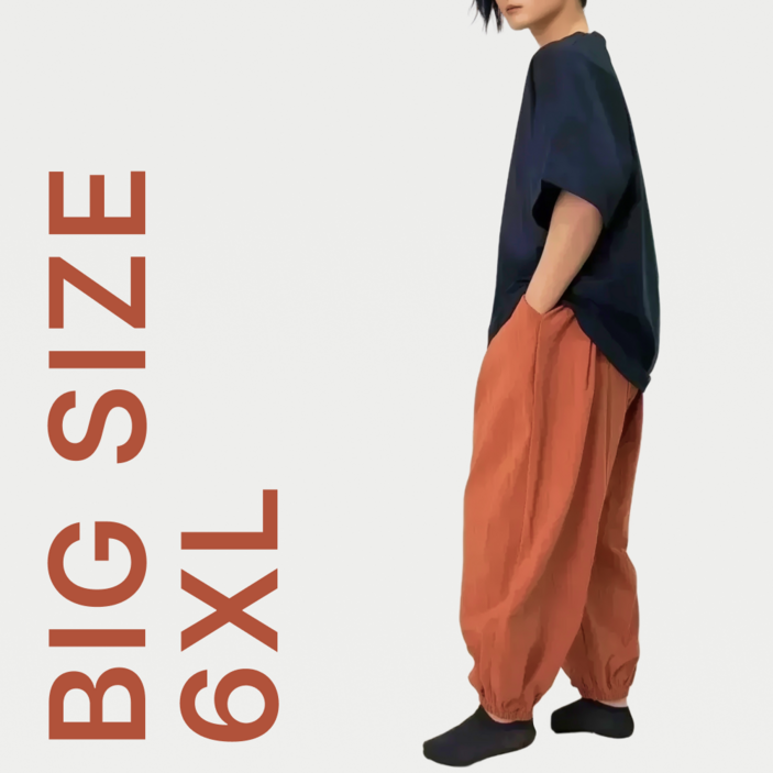 [~6XL]블루제이 빅사이즈 코튼린넨 조거 하렘 팬츠