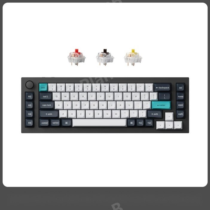 Keychron 키크론 Q65 MAX 블루투스 기계식 키보드, 포함, 게이트론 주피터 바나나황축, Q65MM 카본 블랙