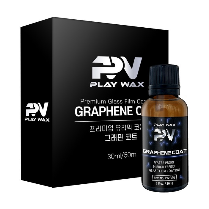 플레이왁스 그래핀코트 유리막코팅제 자동차 발수 코팅 광택 30ml, 단품, 1개 플레이왁스 그래핀코트 유리막코팅제 자동차 발수 코팅 광택 30ml, 단품, 1개