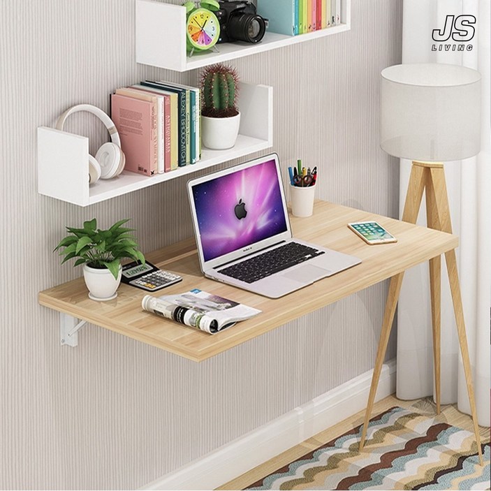 JS리빙 원목 접이식 벽선반 테이블 주방 다용도실 벽걸이 선반 침실 미니 벽테이블 거실 다용도 틈새 정리대 인테리어 벽고정 북선반 JSLIVING 98789456654JIUHA