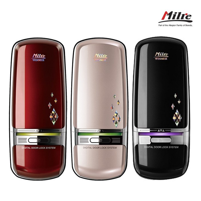 밀레 보조키 디지털 도어락 위너 Winner 레드, 실버 보조키도어락