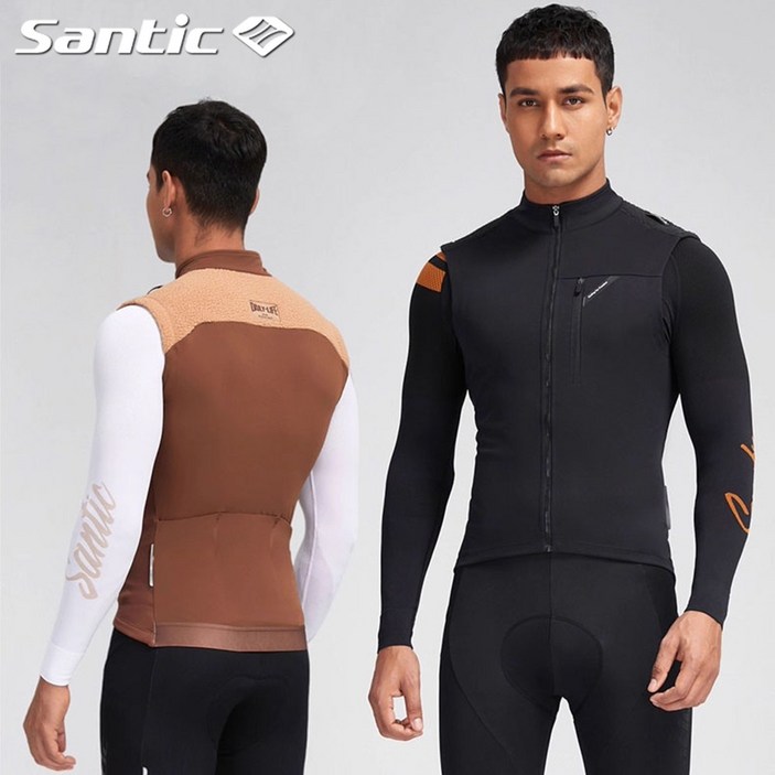 산틱 자전거 질렛 기모 조끼 베스트 겨울 동계 방한 방풍 플리스 M3C07044