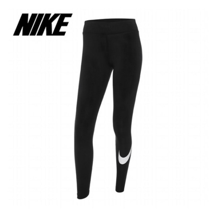 [나이키] 여성용 NSW 에센셜 GX 미드라이즈 스우시 레깅스 CZ8530_010