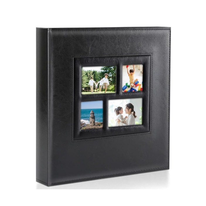 꿈꾸던라이프 가죽 앨범 사진첩, 블랙4X6  1000장, 100매