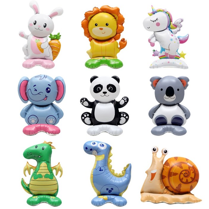 쏙쏙마켓 스탠딩에어벌룬 귀여운 동물 친구들 은박풍선 토끼, 1개