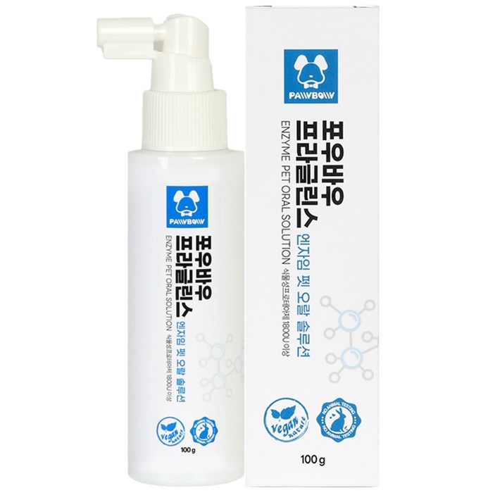 포우바우 프라글린스 엔자임 펫 오랄 솔루션, 1개, 100ml