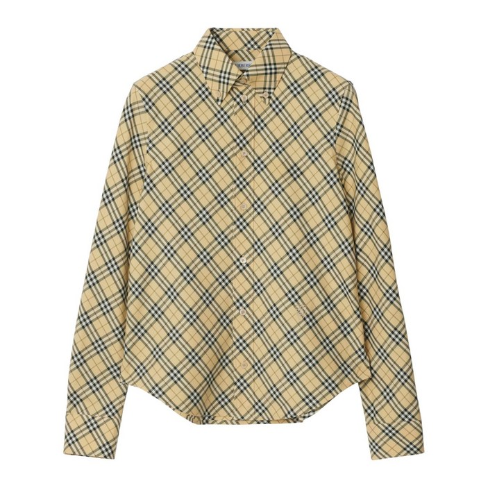 버버리 체크 코튼 셔츠