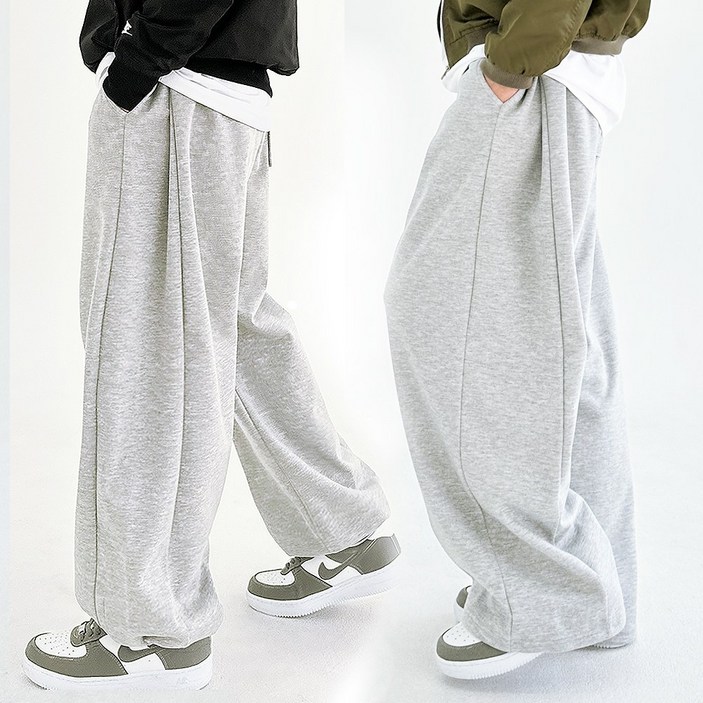 에스티오 2way투웨이 M2XL 밑단조임 사이드핀턱 벌룬 조거 팬츠 밑단스트링