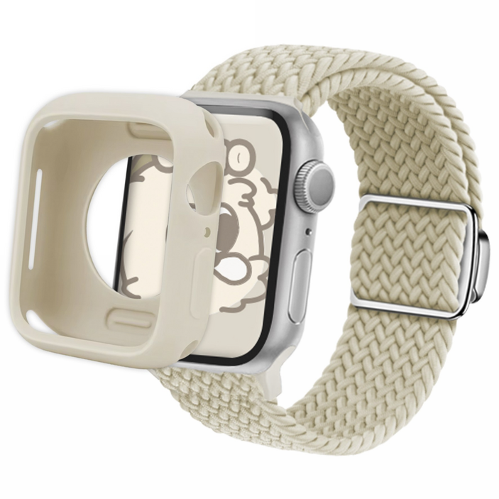 아이메이드잇 애플워치 호환 솔로루프 스트랩 밴드, 베이지, 1개