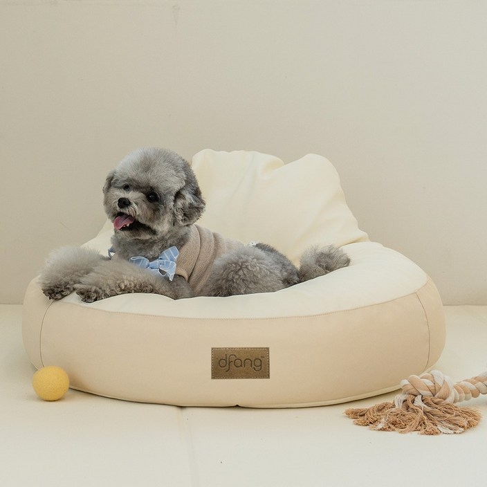 디팡 반려동물 펫플레이 원형빈백 방석 쿠션