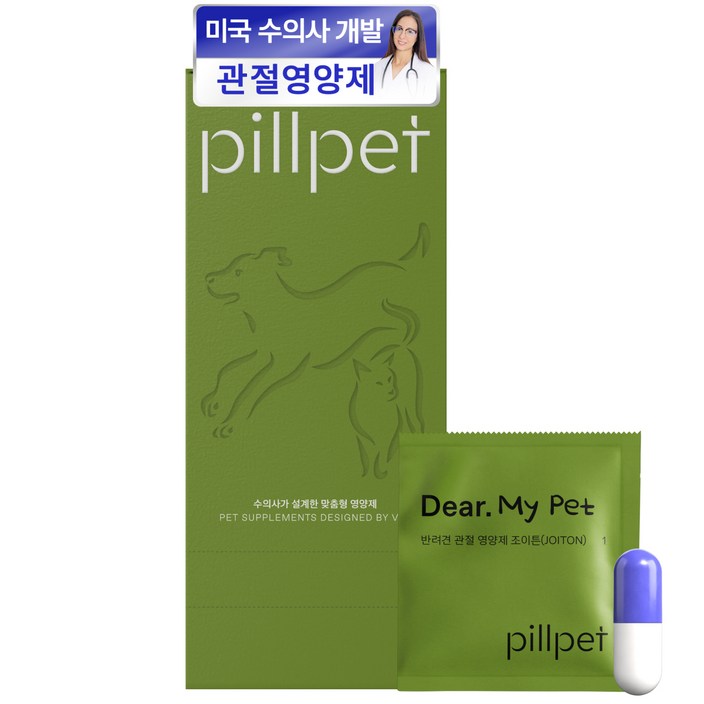 필펫 강아지 조이튼 영양제, 1개, 뼈관절강화, 30정