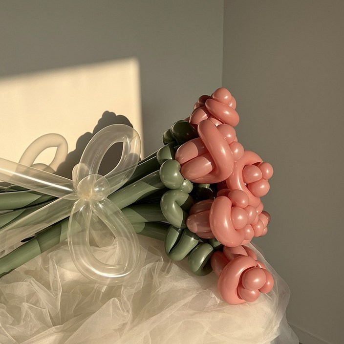 파티아일랜드 DIY 요술 풍선 장미 꽃다발 만들기 로즈우드, 1개