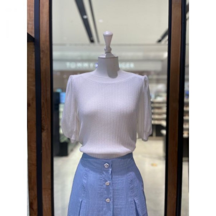 백화점 듀엘 퍼프 슬리브 니트 L253KSK002 아울렛