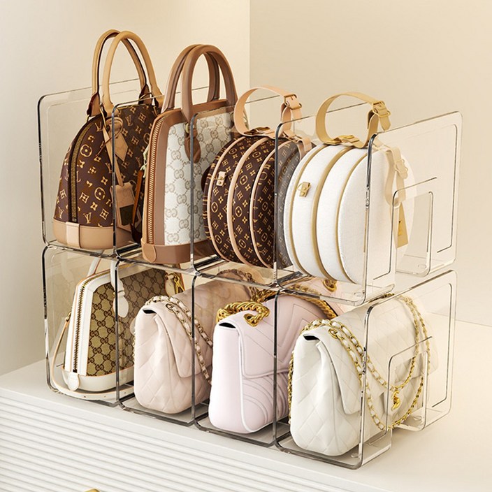 아이리벳 착착착 가방정리대 투명 아크릴 칸막이 핸드백 정리함