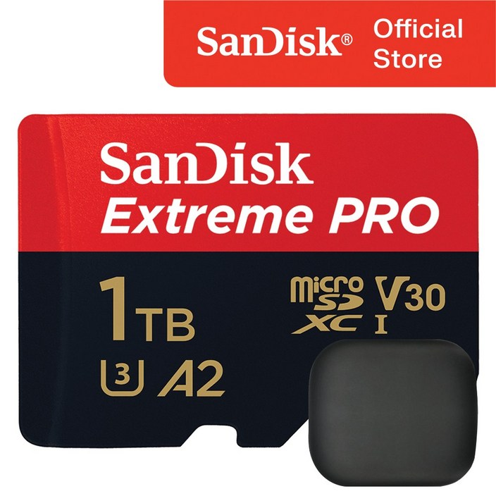마이크로sd카드256g 샌디스크 익스트림 프로 마이크로 SD 카드 / 메모리 보관 케이스, 1TB