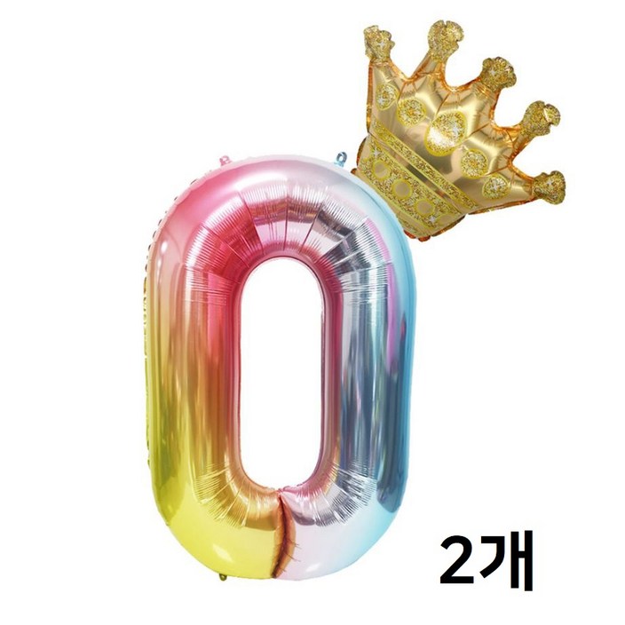 초대형 왕관 숫자 풍선 생일파티 숫자 은박 풍선 파티 풍선
