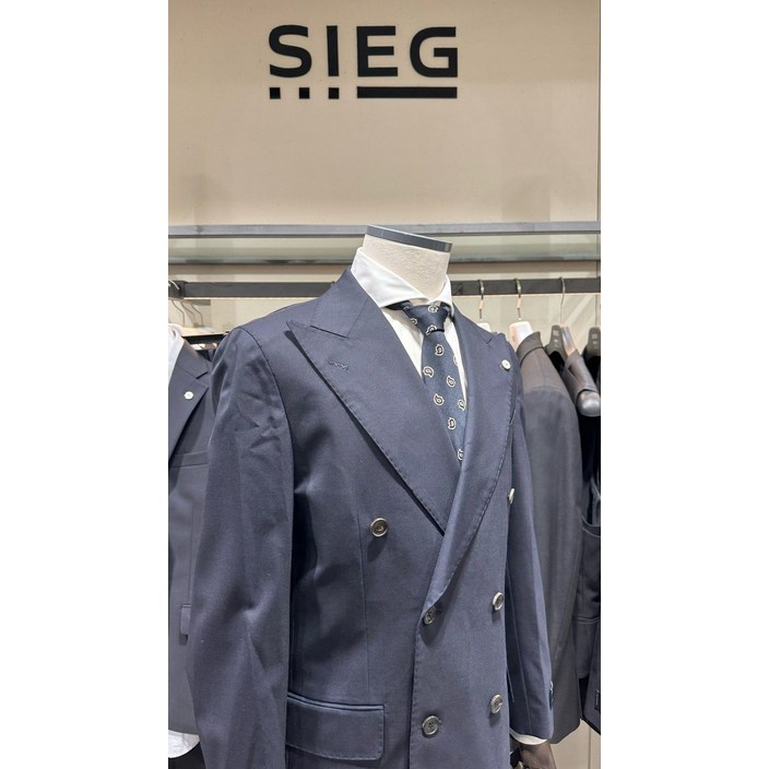 지이크 SS 수입원단 네이비 더블 정장 세트 PGJ2046PGP2246 948907