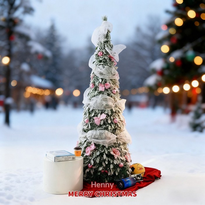 초특가 가성비짱 크리스마스트리 장식볼 리본 오너먼트 풀세트 180cm