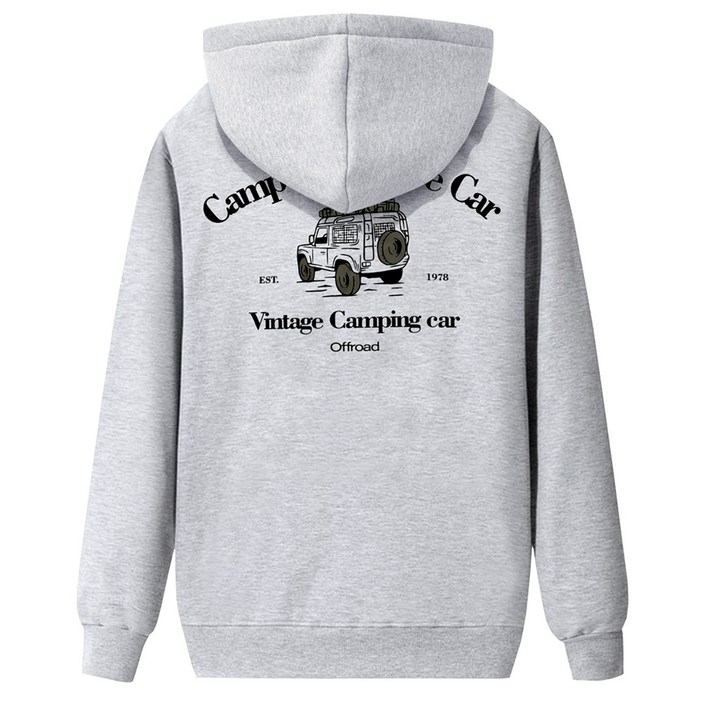남성 여성 캐주얼 캠핑지프 특양 후드 티셔츠 남녀공용