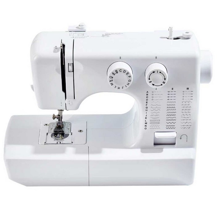도원미싱 가정용미싱 미니재봉틀 패턴45가지 2026년식, 흰색, UFR-818