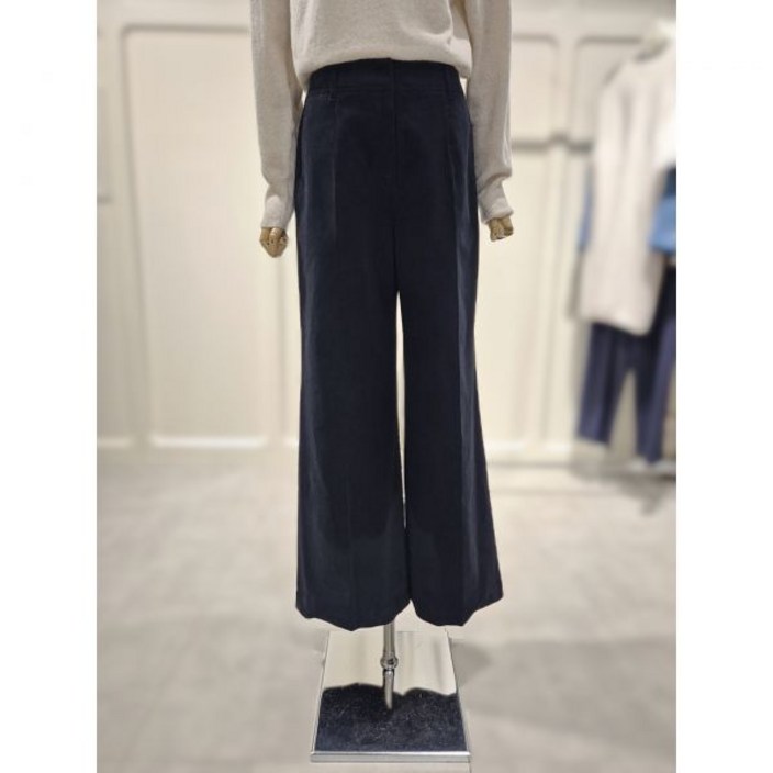 백화점 ZOOC 주크 V254MSA939 코듀로이 라인 세미와이드 팬츠 BK 아울렛