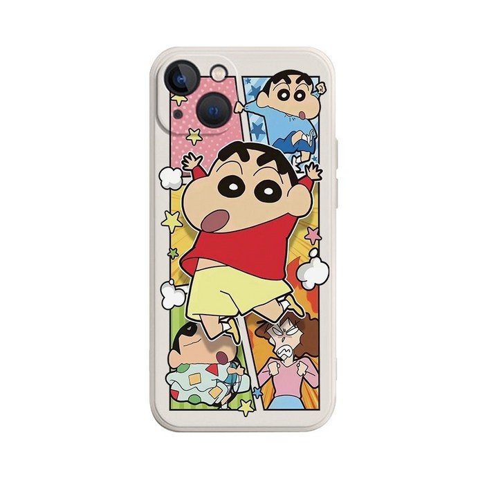 만화 짱구 개릭터 풀커버 렌즈보호  아이폰 갤럭시 폰케이스