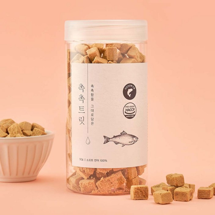 페슬러 펫프렌즈 동결건조 펫 간식 촉촉트릿 소프트연어 90g