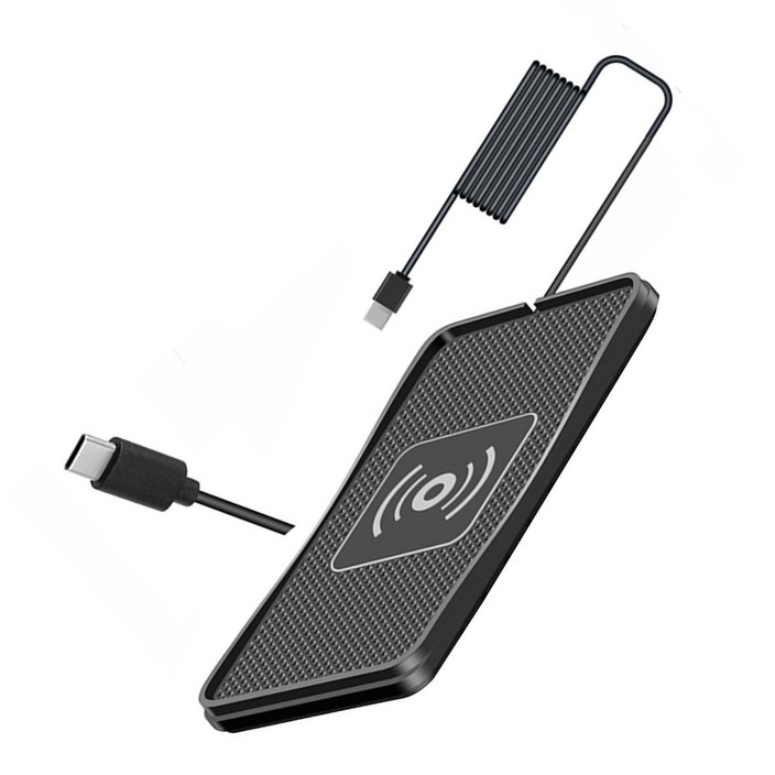 15W 실리콘 패드 스탠드 무선 충전기 자동차 휴대폰 고속 충전 스탠드