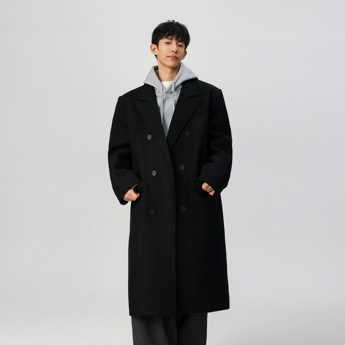 Blosun 남자코트 남성 겨울 롱코트 패딩 고급 오버핏 따뜻한 발마칸코트