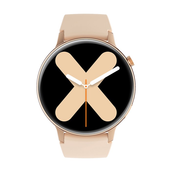 젤센 웨어러블 스마트워치 airxwatch5, 골드, 44mm, 블루투스