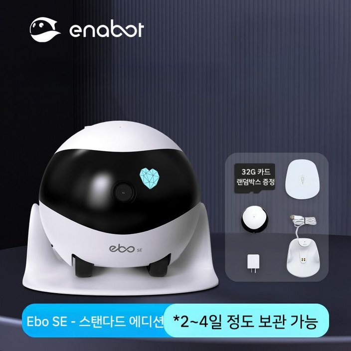 펫캠 홈캠 홈CCTV 이동식 애견 로봇 원격 고화질 야간 투시경 보안 카메라 모니터링, A. 에보 SE 스탠다드 에디션