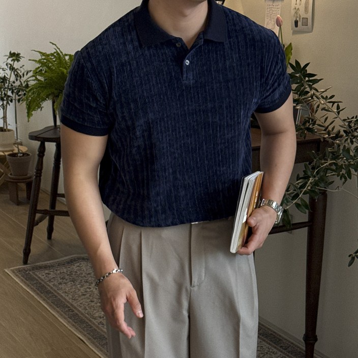 벨루아 머슬핏 반팔 카라티 벨루아 머슬핏 반팔 카라티