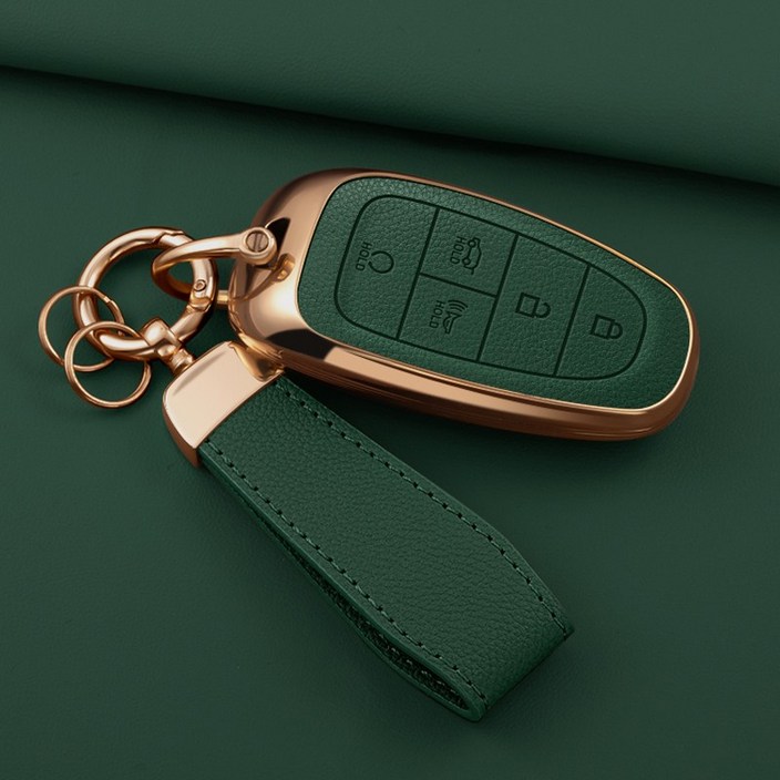 HAKO 소프트 가죽TPU 키케이스+키홀더 (현대호환 4,5,7버튼)