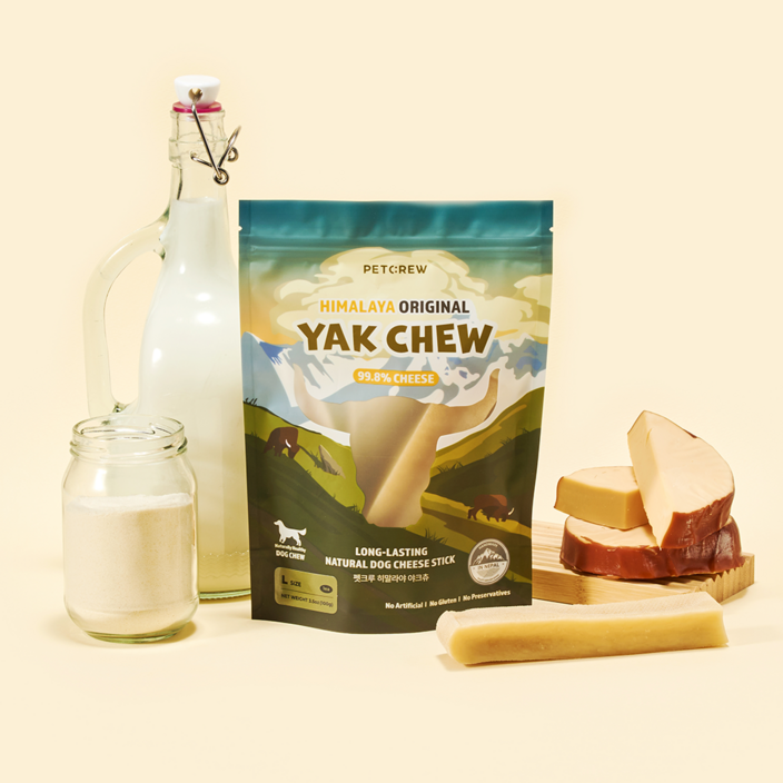 펫크루 야크우유 100% 히말라야 야크츄 L, 1개, 100g