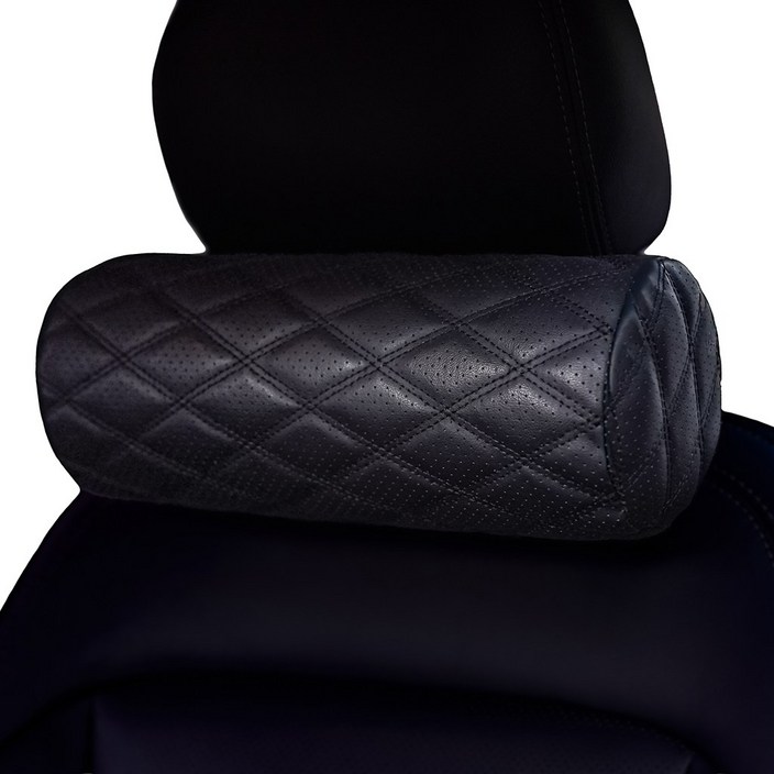 볼체 메모리폼 차량용목쿠션 자동차 목받침 목베개, 2개, 01.클래식블랙