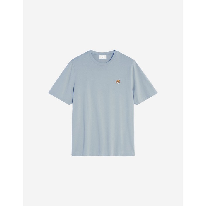 공식정품 메종키츠네 25SS 남성 반팔티 폭스헤드 패치 레귤러 티셔츠 시러스블루