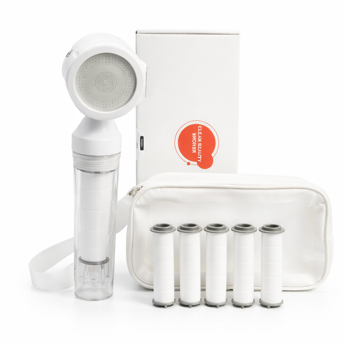 홈브릿지  여행용 샤워기 세트 필터 총 1 5개 포함  휴대용 파우치