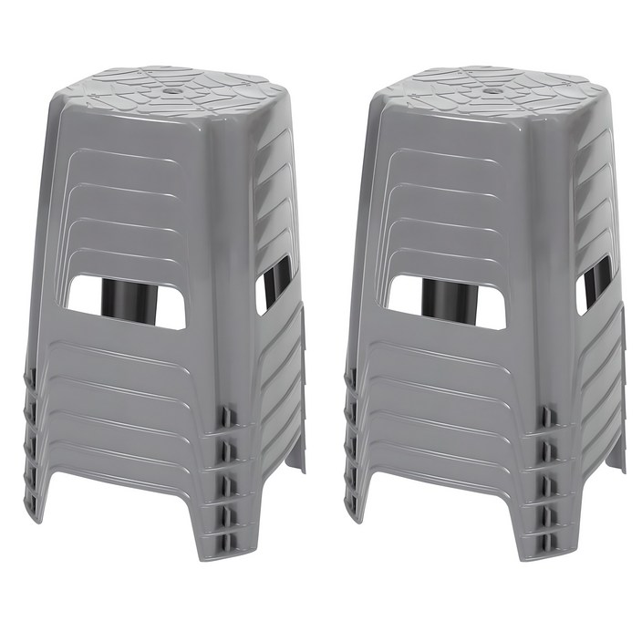 지오리빙 플라스틱 사각의자 10개 간이 야외 포장마차 편의점