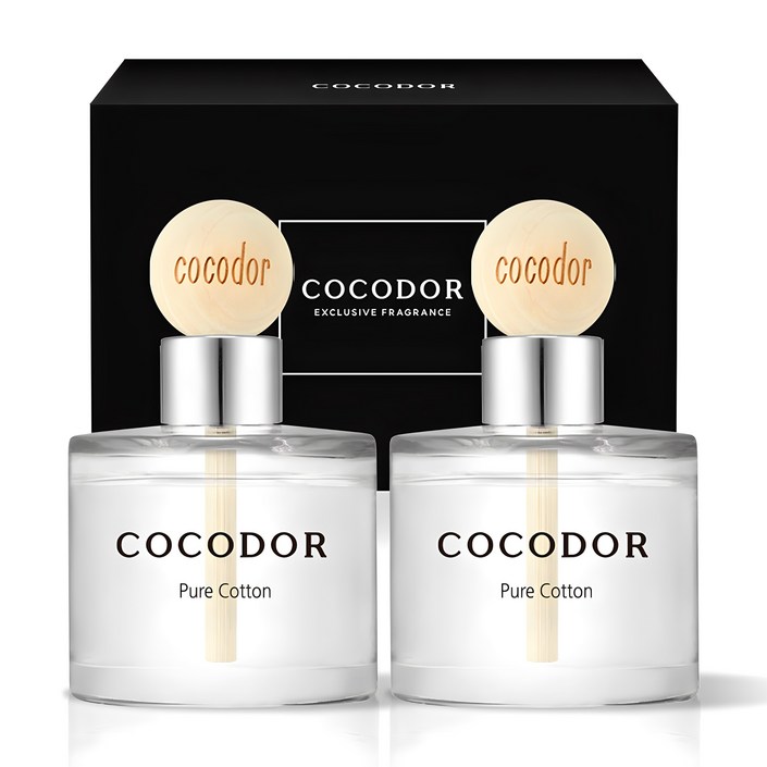 코코도르 퍼퓸 미니 우드볼 차량용 디퓨저 50ml, 퓨어코튼, 1세트 코코도르 퍼퓸 미니 우드볼 차량용 디퓨저 50ml, 퓨어코튼, 1세트
