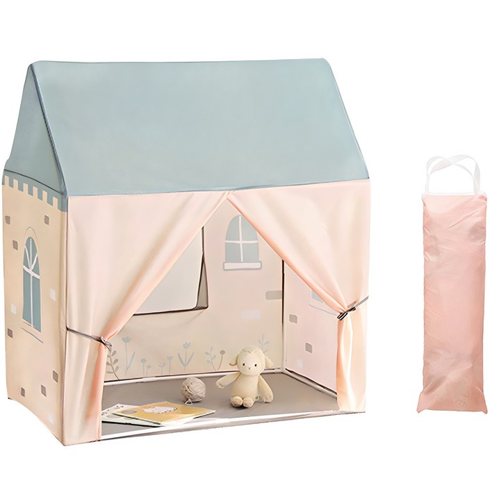 룸앤홈 하우스 키즈텐트  수납가방 핑크